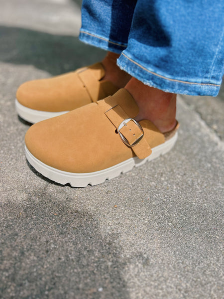 Carefree Platform Clogs