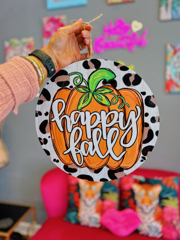 Happy Fall Door Hanger