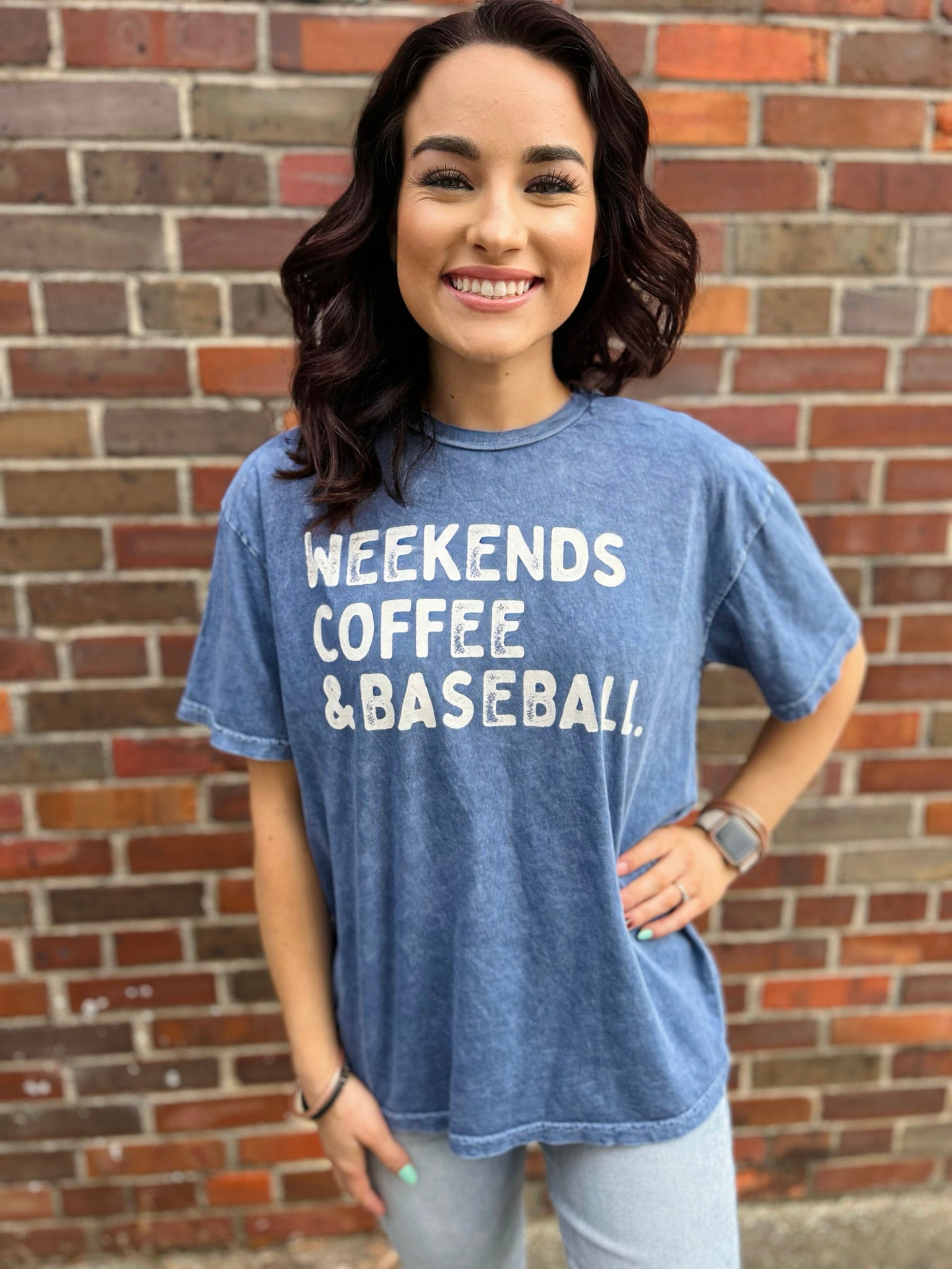 Weekends, Coffee, Baseball Tee